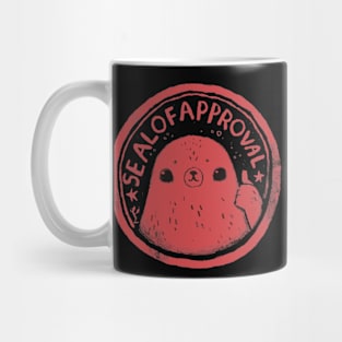 seal of approval funny seal tee Mug